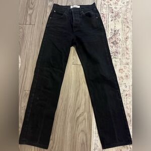 Reformation Black Straight Jeans Classic Style